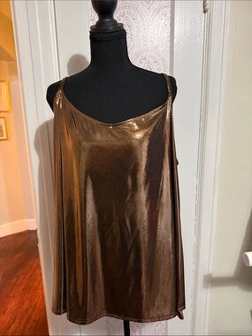 torrid Metallic Bronze Shimmer Tank Top